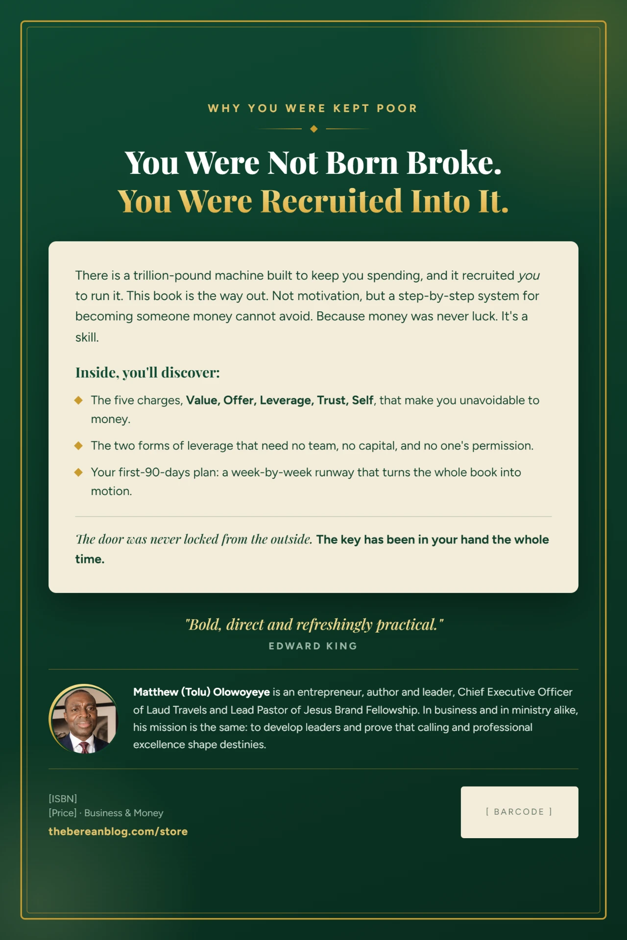 Back cover of How to Become Dangerously Good at Making Money